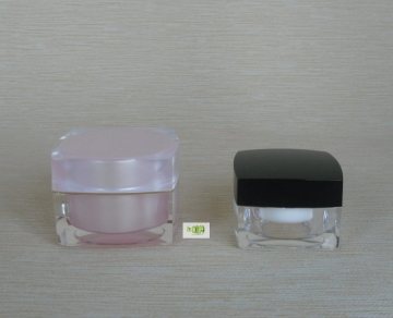 5g Square Acrylic Cosmetic Cream Jar, Nail Hel Jar