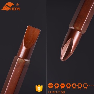 Horn General Purpose Screwdriver CR-V blade and New design magnetic replacement set of screwdriver blades