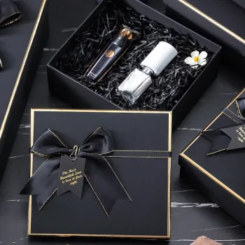 Custom Lingerie Business Gift Box for Men - Upper and Lower Cover Boxes with Perfume, Essential Skin Care, and Cosmetics Packaging" 

For a search engine title, we might further condense and prioritize key terms:

"Men's Custom Lingerie Gift Box - Perfume