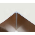 Aluminum trim molding edges