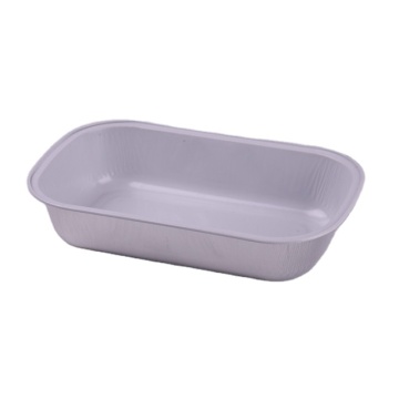 Disposable airline food service aluminum foil container