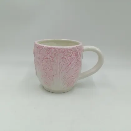 Pink Cabbage Ceramic Mug