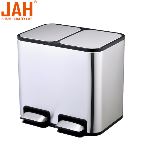 JAH Recycling Stainless Steel Sortable Waste Litter Can