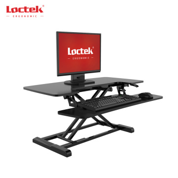 シットスタンドデスク用のモダンなデュアルモニタースタンド-LoctekMT117M