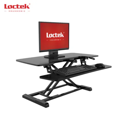 Modern Dual Monitor Stand for Sit-Standing Desk - Loctek MT117M