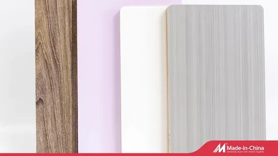 Fabricado En China 18mm Laminated/Melamine Plywood with Wood Grain for Cabinet