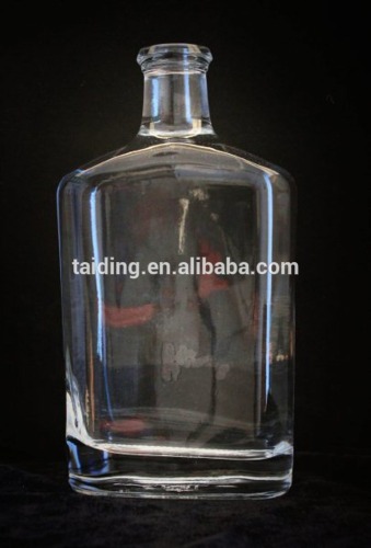 China factory square glass perfume bottle Absolut Vodka glass Bottle for sale