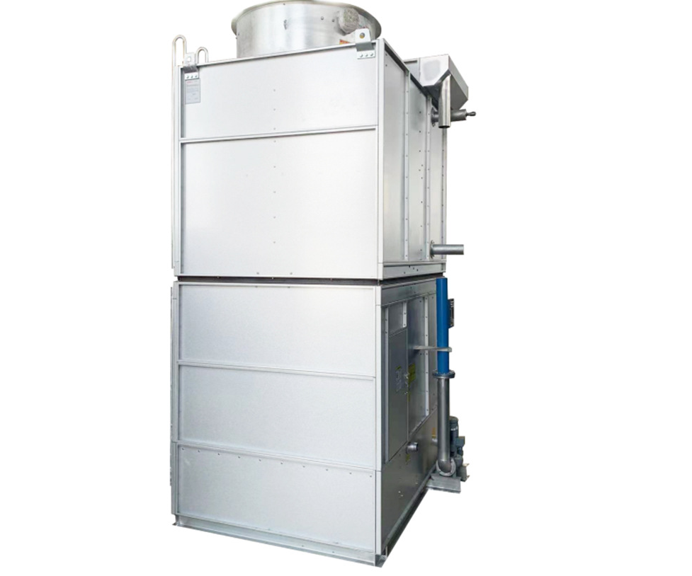 Condensador refrigerado por agua de 1575kW con dos compartimentos