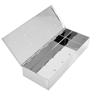 Stainless Steel BBQ Smoker Box for Grill Food
