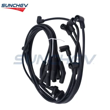 SUNCHEV Ignition Wire Kit Spark plug wire 503752 503755 18-8823-1 REC15-811 For Evinrude Johnson OMC Outboard