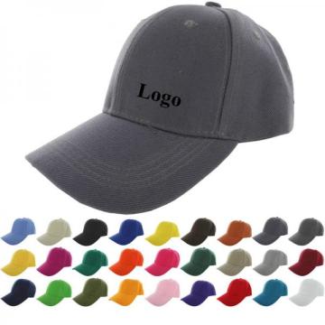 Grey Embroidered Baseball Cap