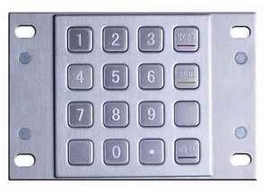 5 million operations Life cycle metal numeric keypad for AT