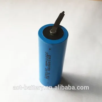 Lisocl2 A 3.6V 3.5Ah lithium battery ER18505M-T1 pins