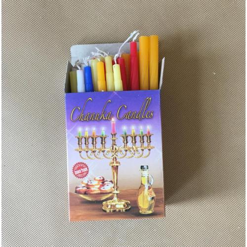 Jewish Smokeless Colorful Hanukkah Candles