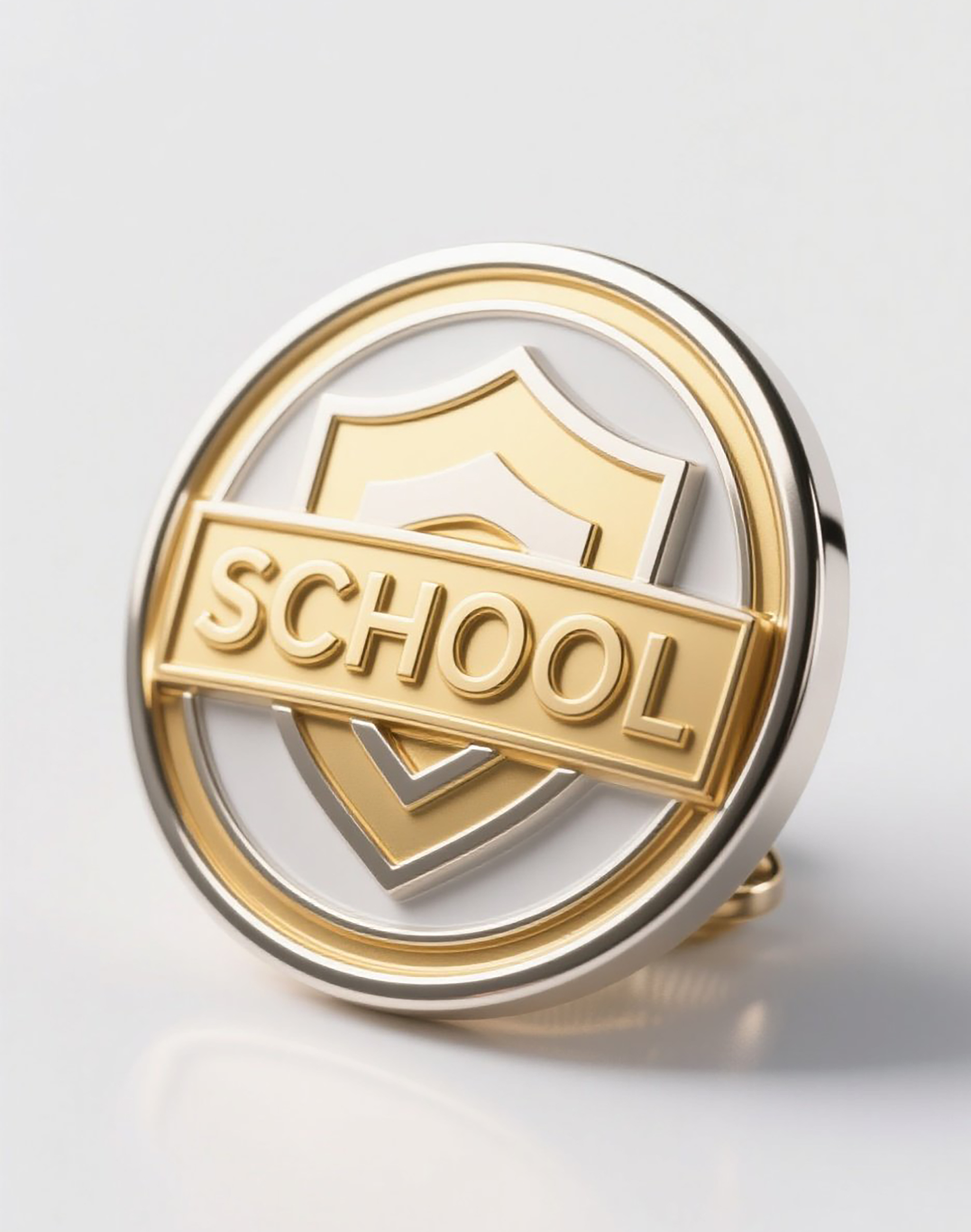 Metal school magnetic pin