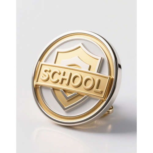 Metal school magnetic pin