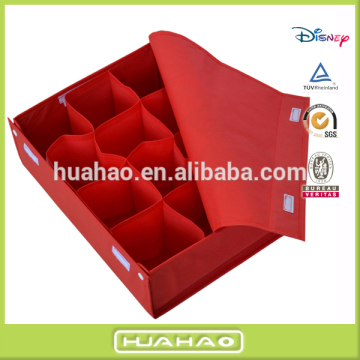 christmas cardboard foldable non-woven storage box with velcro
