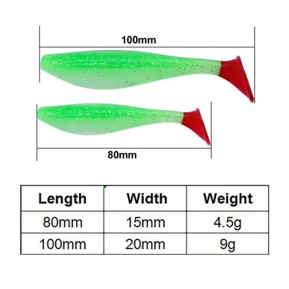 Hot Sale TPR Material Soft Swim Bait Plastic Fishing Baits