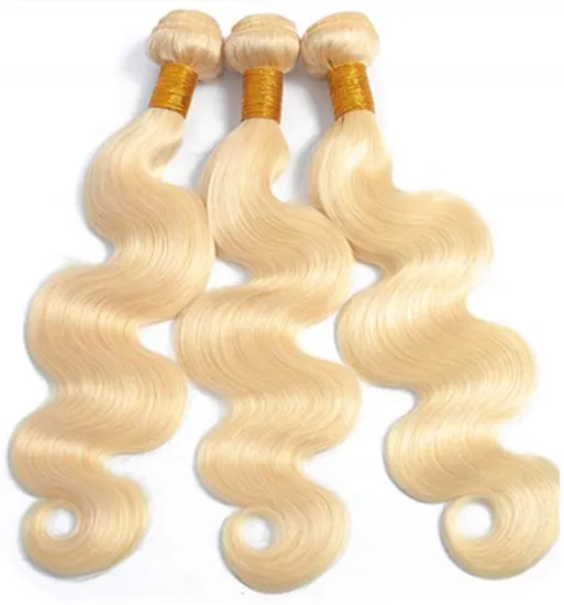 Malaysian Body Wave Bundles Blonde Bundles 613 Color In Wholesale Deals 100% Human Hair For Woman Remy Hair Extension