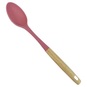 Utensile da cucina in silicone cucchiaio rosa