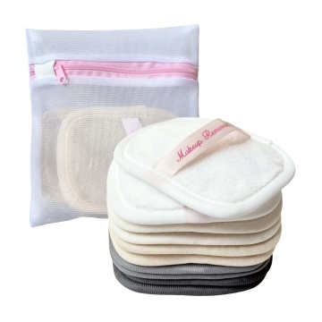 Reusable Microfiber Makeup Remover Pads with Mesh Pouch