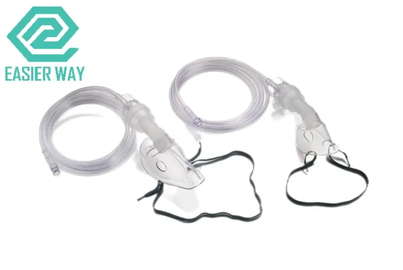 Disposable Medical PVC Oxygen Mask for Adult Use