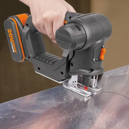 Worx 20V Electric Saw WX550 Cordless Reciprocating Saw jigsaw 2in1 Rechargeable Scroll Saw Multi purposed saw Handheld PowerTool