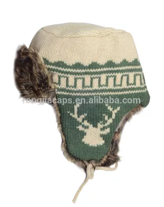 Flexfit Knit winter cap with embroidery