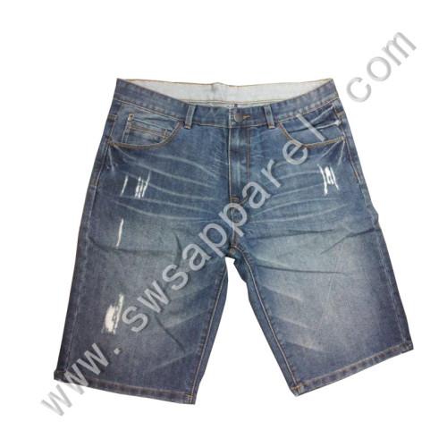 2015 Men Fashion Cheap Stone Wash Denim Shorts