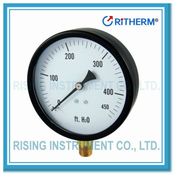 (11581001)Altitude water pressure gauge with Black steel case
