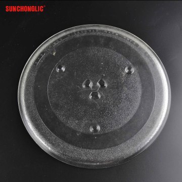 Sunchonglic 28.5cm Transparent Round Turntable Glass Plate for Microwave
