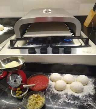 portable home or Outdoor Pizza Oven Bulit-In Bbq Grill Gas Stainless Steel Stone Bbq Pizza box