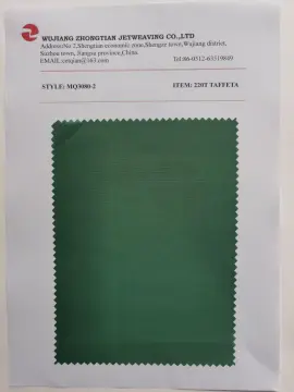 100% Polyester 220t 75D Taffeta Lining