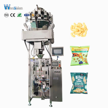 10/14 Heads Weigher Snacks Puff Nitrogen Packing Machine