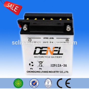 hot Standard Dry Charged Motorcycle Battery 12N14-3A-1(12V 14AH)With High Quality hot sale high performance
