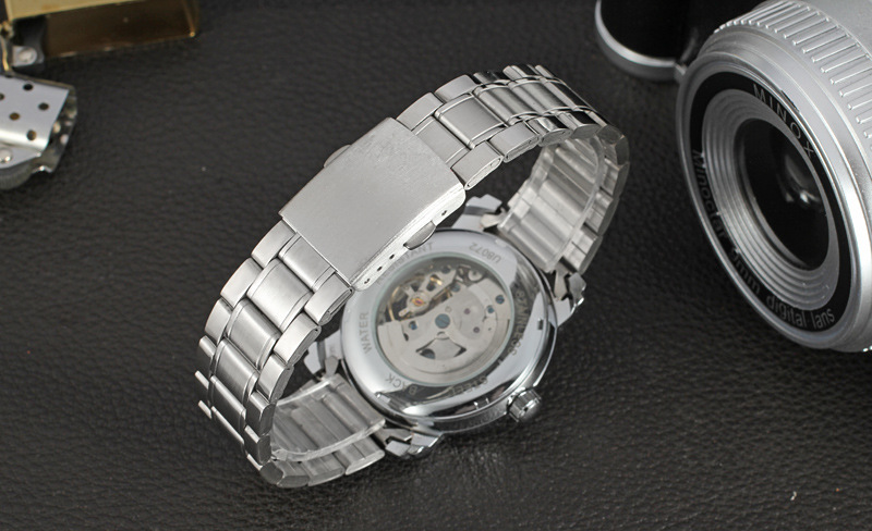 personlized men watch alloy case with stainless steel band