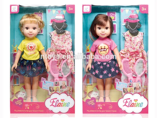 14'' Vinyl fashion doll dress up games ELAINE doll 6806320