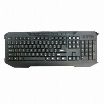 Mutilmedia Keyboard with 11 Mutilmedia Keys, Fast Speed, 1.4m Cable, Customized Colors Available