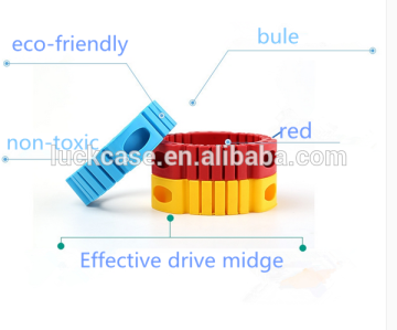 2015 new style hot selling Eco-friendly green promotional best silicone mosquito repellent bracelets Bangles