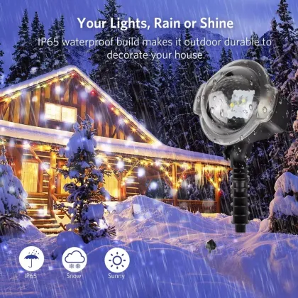 Snowflake Moving Patterns LED Landscape Lights