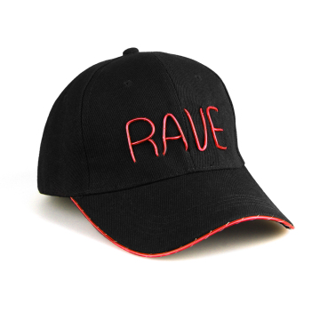 Customized Flashing EL Wire Baseball Cap for Parties and Festivals