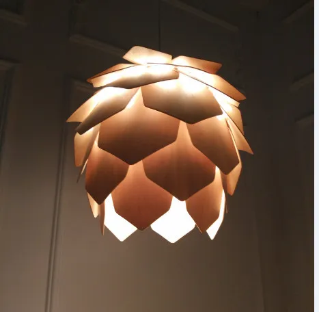 CE wood pendant lamp for hotel restaurant projects decoration with e27 light holder parts MD20029-500