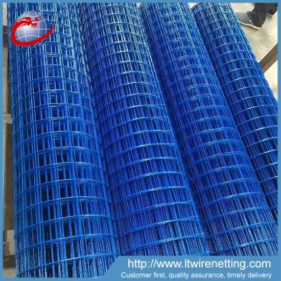 pvc coated welded wire mesh 50x50,green color bwg22 welded wire mesh,coated welded wire mesh fence