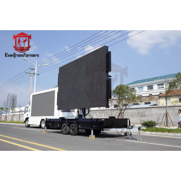 Pro sound light system wall trailer