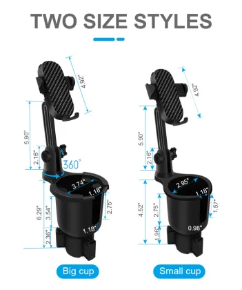 Wholesale Adjustable ABS Plastic Car Cup & Phone Holder