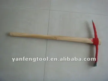 pick with wood handle