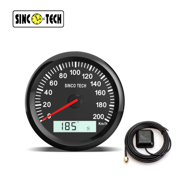 Sinco Tech 7 Color Digital 85mm GPS 3-in-1 Speedometer for ATV UTV Boat Marine (12V/24V)