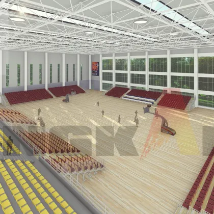 Customizable Solid Wood Court Flooring