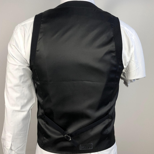 men black slim fit male waistcoat