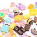 Mixed Resin Simulation Food Home Ornament Sweet Candy Donut Cabochon Beads Dollhouse Toys for Key Chain Making Hair Clip DIY